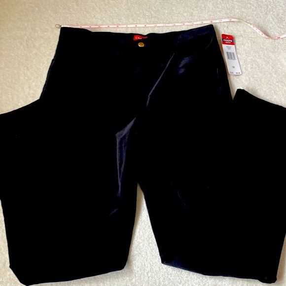 Chaps Pants - Chaps Black Velvet Pants. NWT. Size 10